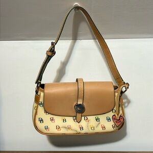 Dooney and Bourke small multicolor signature DB shoulder bag